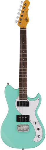 G&L Tribute Fallout Mint Green White Pickguard Brazilian Cherry Fingerboard