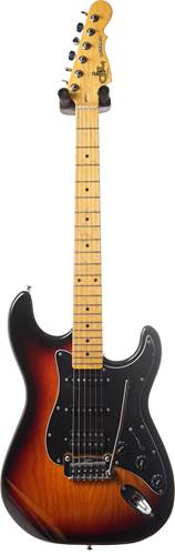 G&L Tribute Legacy HSS 3-Tone Sunburst Black Pickguard Maple Fingerboard