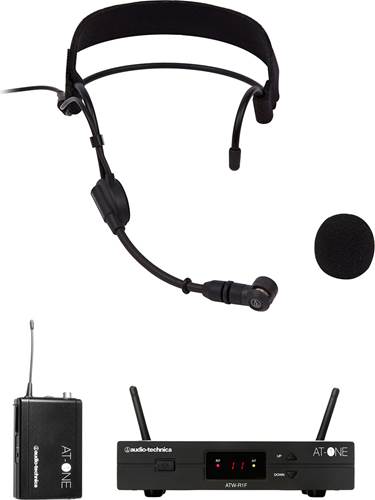 Audio Technica ATW-11F Wireless System with PRO9CW Headworn Condenser Microphone