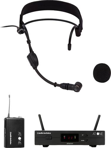 Audio Technica ATW-11F Wireless System with PRO9CW Headworn Condenser Microphone Audio Technica ATW-11F Wireless System with PRO9CW Headworn Condenser Microphone