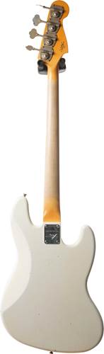 Fender Custom Shop Jazz Bass Journeyman Relic RW LH Aged Olympic White #CZ537272 Fender Custom Shop Jazz Bass Journeyman Relic RW LH Aged Olympic White #CZ537272