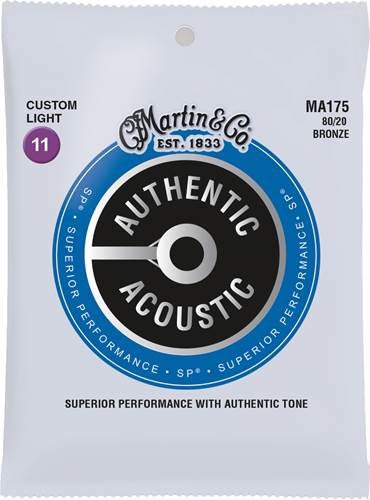 Martin Authentic Acoustic - SP - 80/20 Bronze Custom Light (11-52)