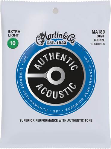 Martin Authentic Acoustic - SP - 80/20 Bronze 12 String Extra Light (10-47)