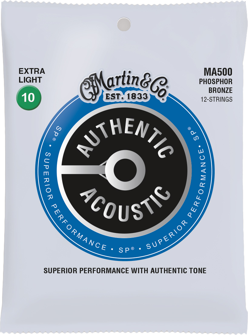 Martin Authentic Acoustic - SP - Phosphor Bronze 12 String Extra Light (10-47)