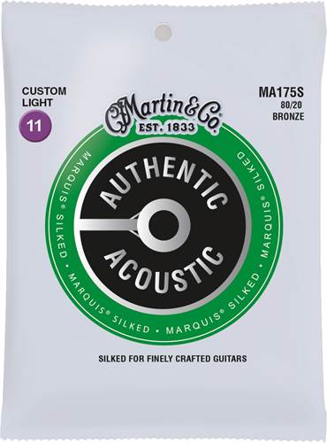 Martin Authentic Acoustic - Marquis Silked - 80/20 Bronze Custom Light (11-52)