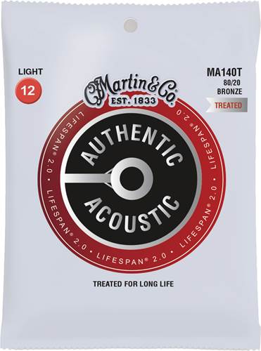 Martin Authentic Acoustic - LifeSpan 2.0 - 80/20 Bronze Light (12-54)