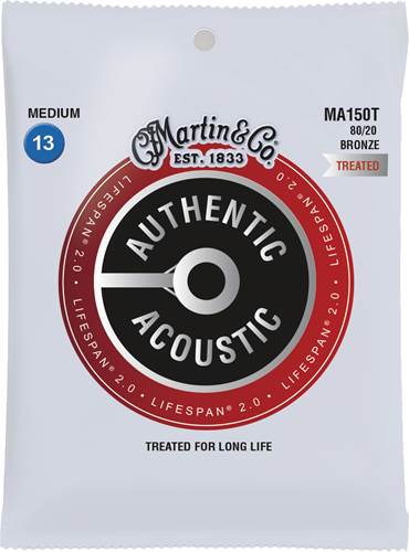 Martin Authentic Acoustic - LifeSpan 2.0 - 80/20 Bronze Medium (13-56)