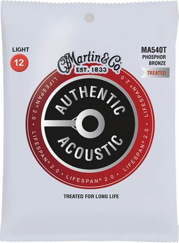 Martin Authentic Acoustic - LifeSpan 2.0 - Phosphor Bronze Light (12-54)