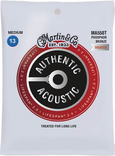Martin Authentic Acoustic - LifeSpan 2.0 - Phosphor Bronze Medium (13-56)