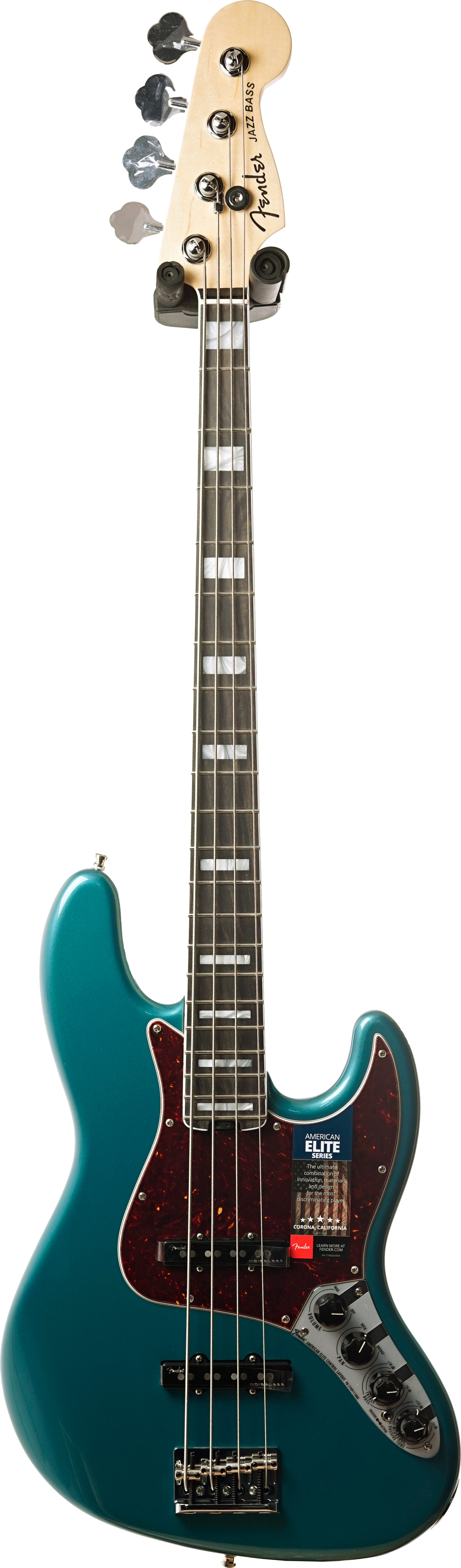 Fender American Elite Jazz Bass Ocean Turquoise EB | guitarguitar