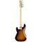 Fender American Performer Precision Bass 3 Colour Sunburst Rosewood Fingerboard Back View