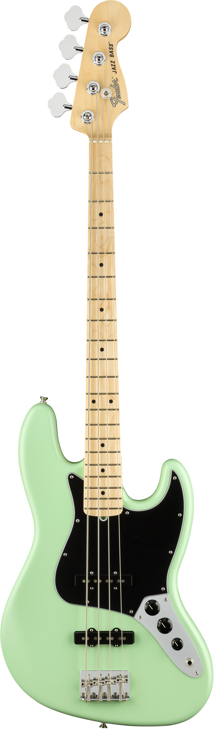 Fender american performer jazz deals bass satin surf green