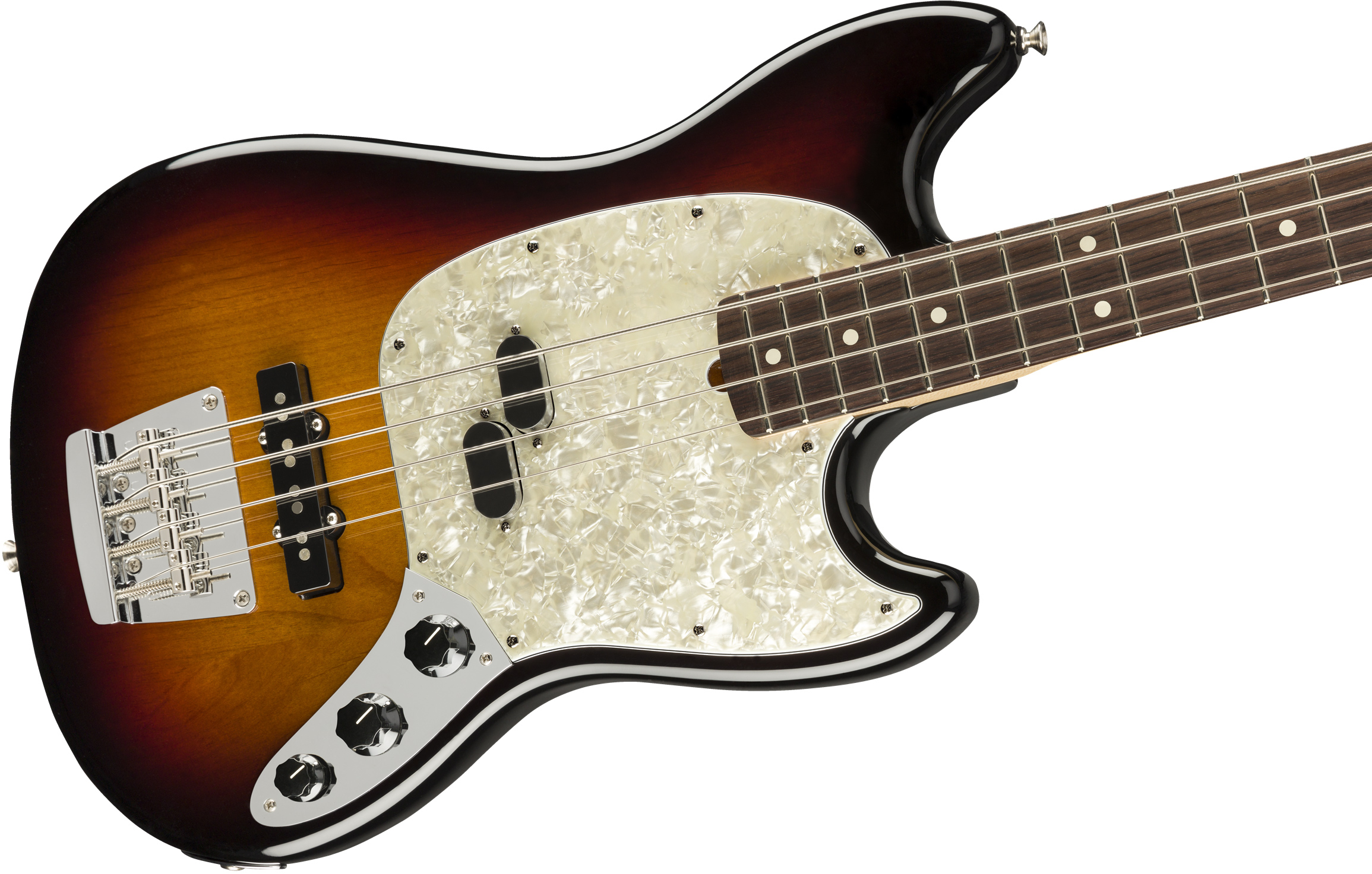 Fender American Performer Mustang Short Scale Bass 3 Colour Sunburst 
