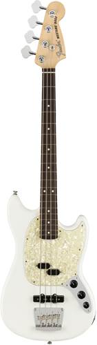 Fender American Performer Mustang Short Scale Bass Arctic White Rosewood Fingerboard