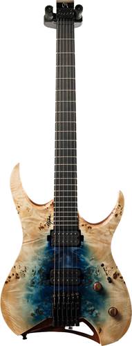 Mayones Hydra Elite 6 Natural to Blue Burst Fade IN Eye Poplar Top #HF1905190 Mayones Hydra Elite 6 Natural to Blue Burst Fade IN Eye Poplar Top #HF1905190