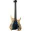 Mayones Hydra Elite 6 Natural to Blue Burst Fade IN Eye Poplar Top #HF1905190 Front View