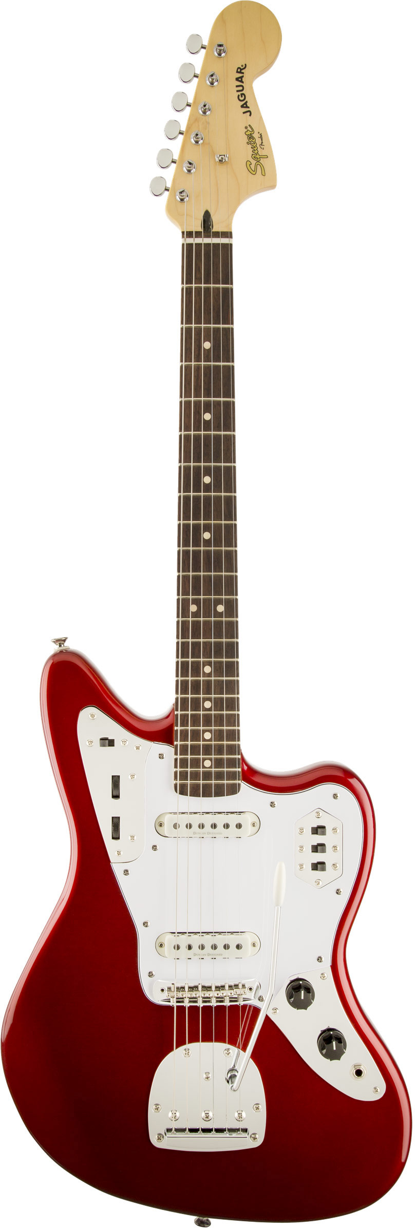 Squier Vintage Modified Jaguar Candy Apple Red IL | guitarguitar