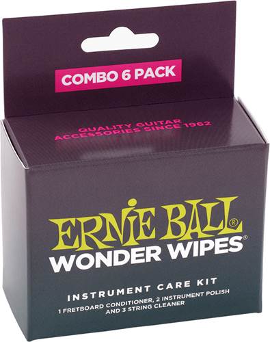 Ernie Ball Wonder Wipes Combo 6-Pack