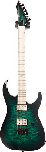 ESP E-II M-II NT Black Turquoise Burst