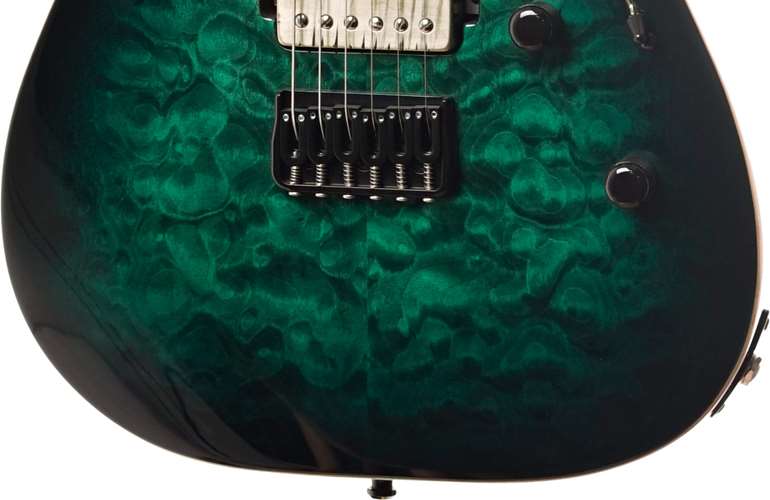 ESP E-II M-II NT Black Turquoise Burst ESP E-II M-II NT Black Turquoise Burst