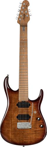 Music Man Sterling JP157 7 String Flame Maple Island Burst