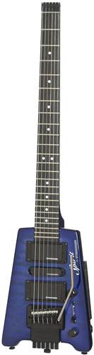 Steinberger Spirit GT-PRO Quilt Top Deluxe Outfit (HB-SC-HB) Translucent Blue