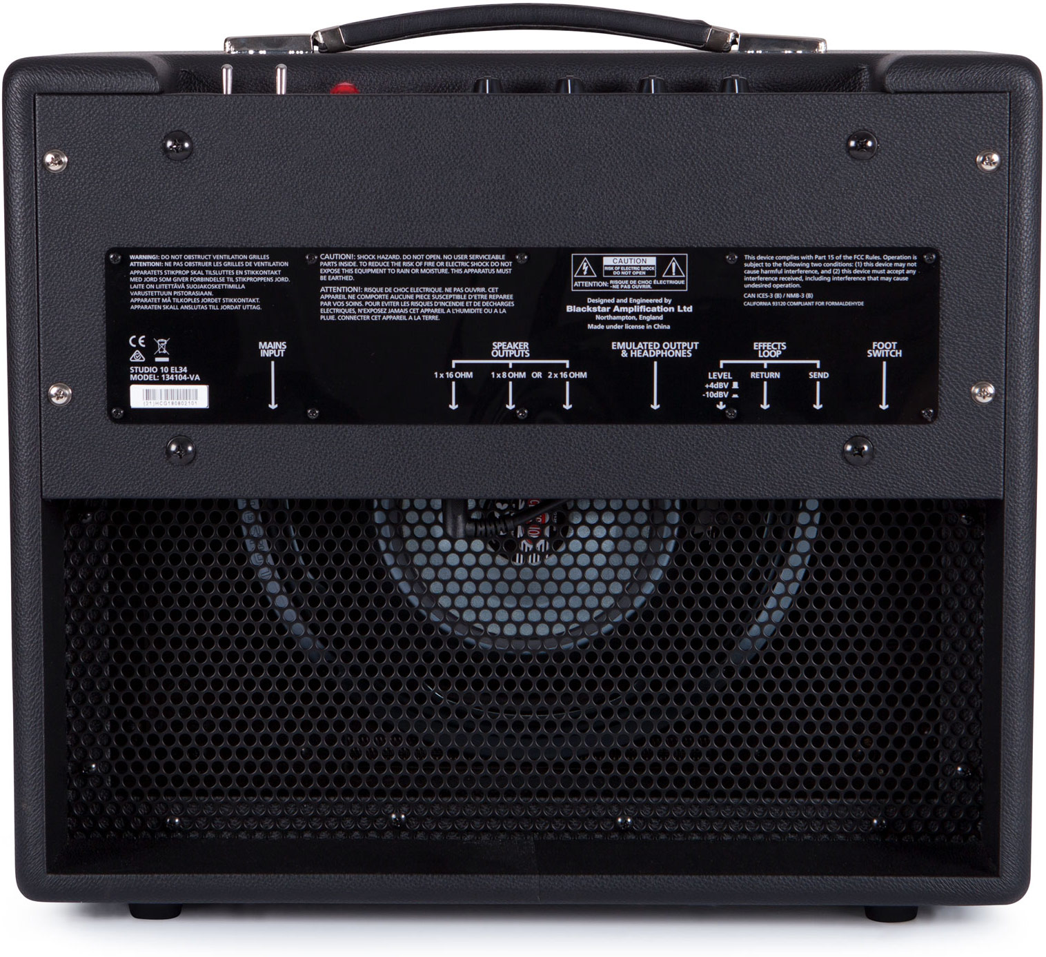 Blackstar Studio 10 EL34 1x12 Combo Valve Amp