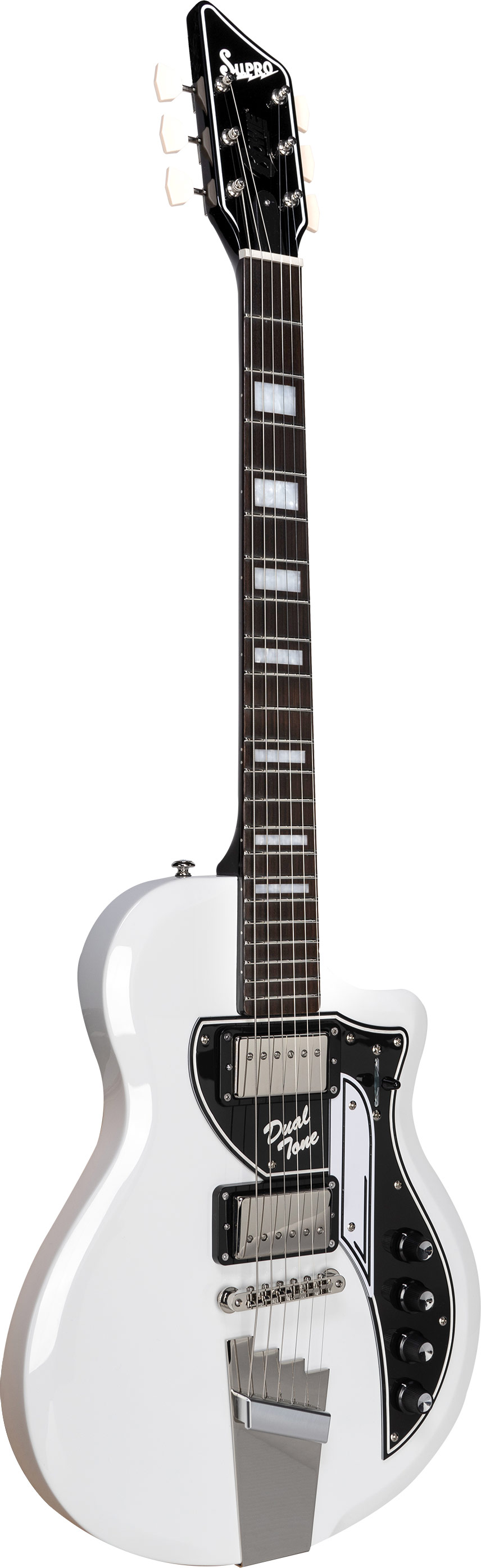 Supro David Bowie 1961 Dual Tone Arctic White