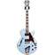 D'Angelico Deluxe SS Stairstep Matte Powder Blue Front View