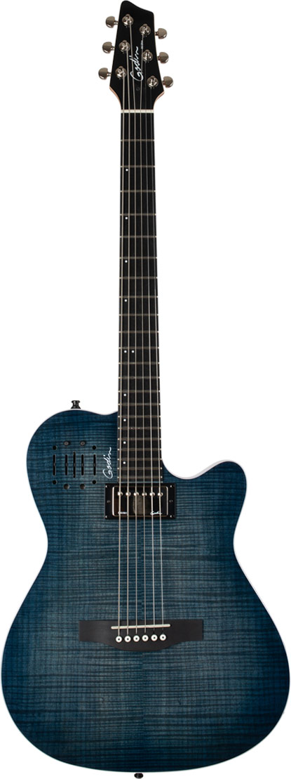 Godin A6 Ultra Denim Blue Flame