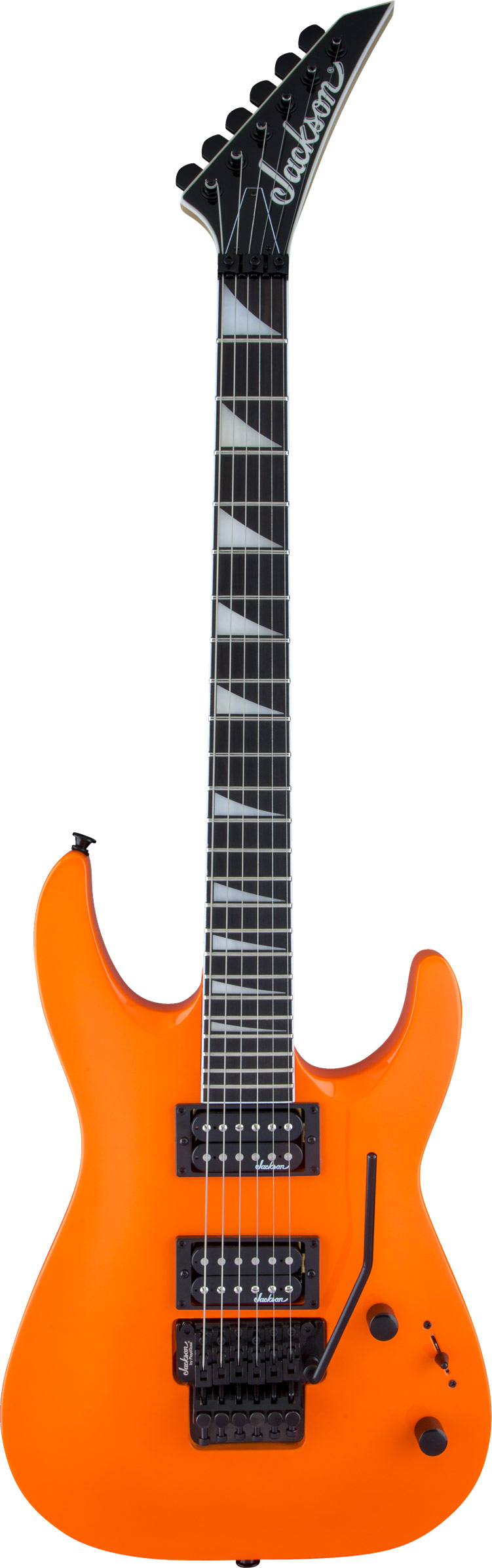 Jackson JS32 Dinky Arch Top Neon Orange Amaranth Fingerboard