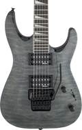 Jackson JS32Q Dinky Arch Top Quilted Transparent Black Amaranth Fingerboard