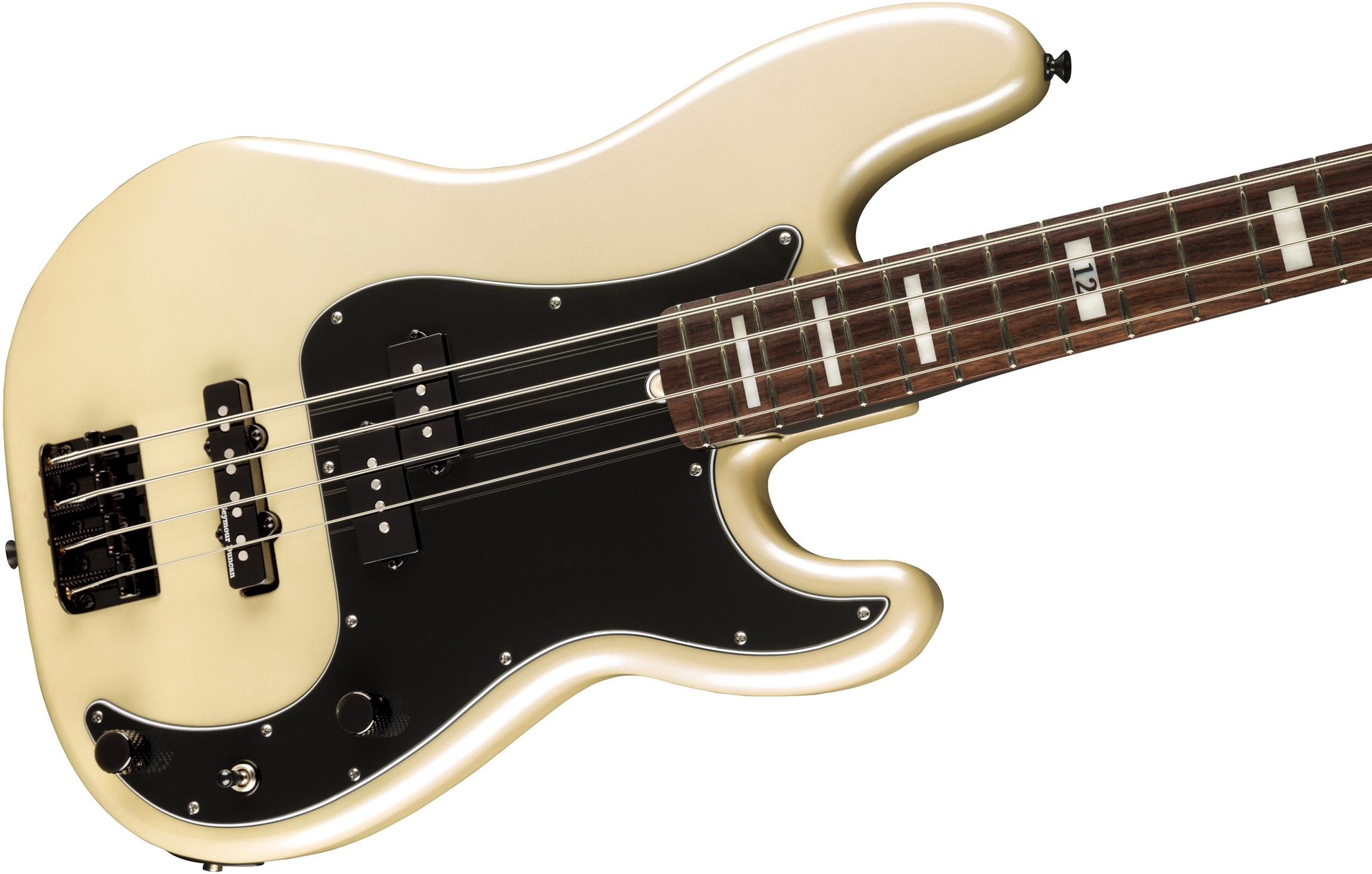 Fender Duff McKagan Deluxe Precision Bass White Rosewood Fingerboard