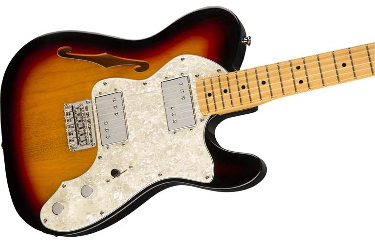 Squier Classic Vibe 70s Tele Thinline 3 Tone Sunburst MN Squier Classic Vibe 70s Tele Thinline 3 Tone Sunburst MN