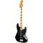 Squier Classic Vibe 70s Jazz Bass Black Maple Fingerboard Front View