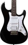 EastCoast GS100H Black Metallic PH HSS White Scratch Plate