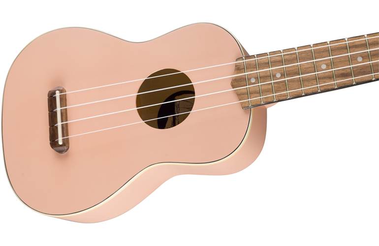 Fender Venice Soprano Ukulele Shell Pink Walnut Fingerboard Fender Venice Soprano Ukulele Shell Pink Walnut Fingerboard