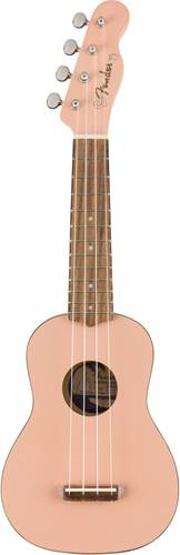 Fender Venice Soprano Ukulele Shell Pink Walnut Fingerboard