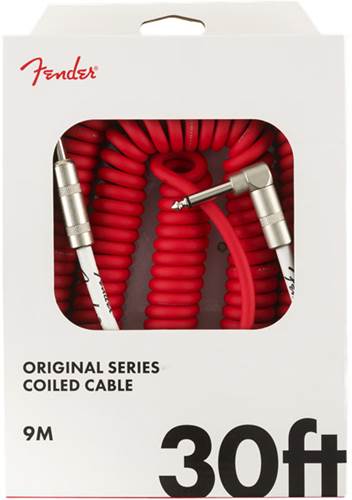 Fender Original Series 30ft Coil Cable, Fiesta Red