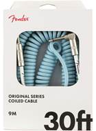 Fender Original Series 30ft Coil Cable, Daphne Blue