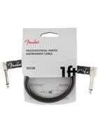 Fender Professional Series 1ft Angled Instrument Cable, Black