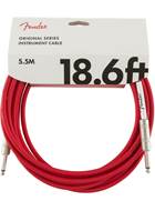 Fender Original Series 18.6ft Instrument Cable, Fiesta Red