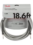 Fender Professional Series 18.6ft Instrument Cable, White Tweed