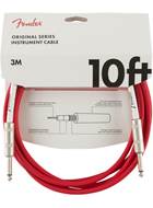 Fender Original Series 10ft Instrument Cable, Fiesta Red