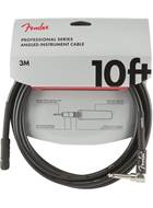 Fender Professional Series 10ft Straight/Angled Instrument Cable, Black