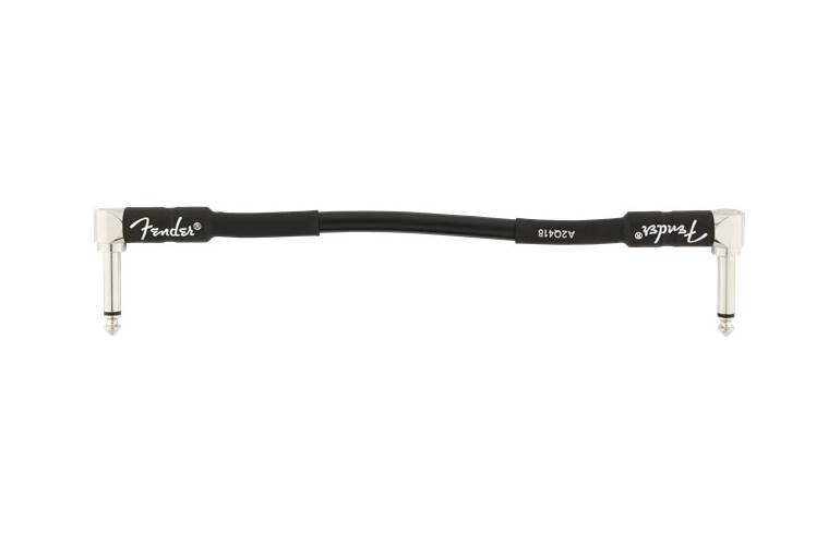 Fender Professional Series 6 Inch Angled Patch Cable, Black