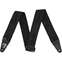 Fender Weighless Running Logo Strap Black and Black Front View