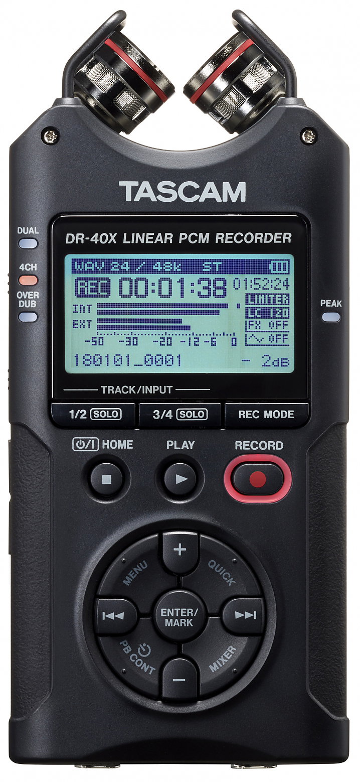 Tascam DR-40X 4 Track Audio Recorder | guitarguitar