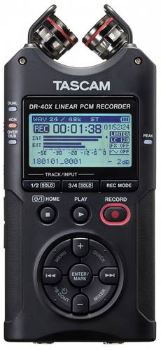 Tascam DR-40X 4 Track Audio Recorder