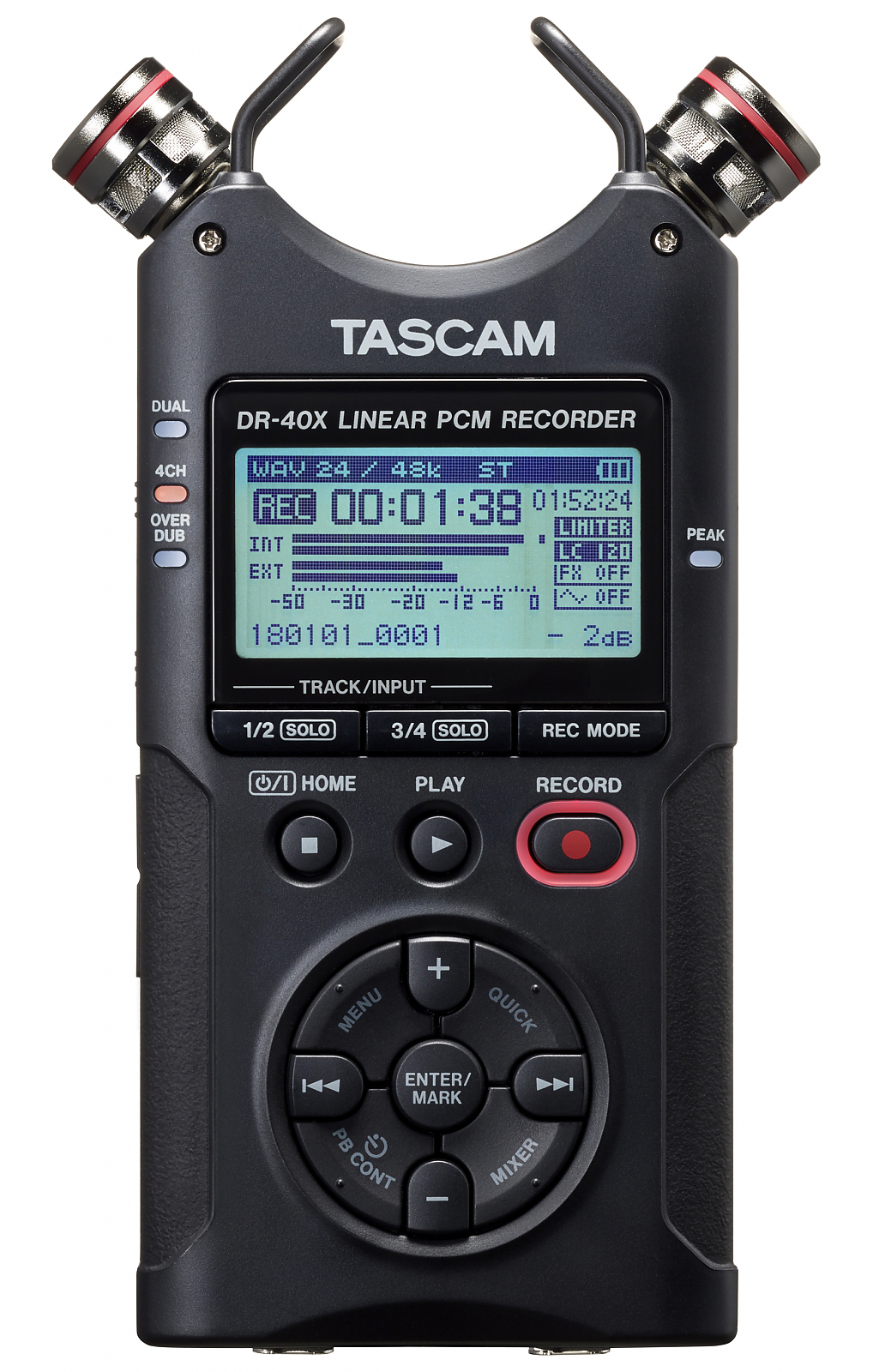 Tascam DR-40X 4 Track Audio Recorder